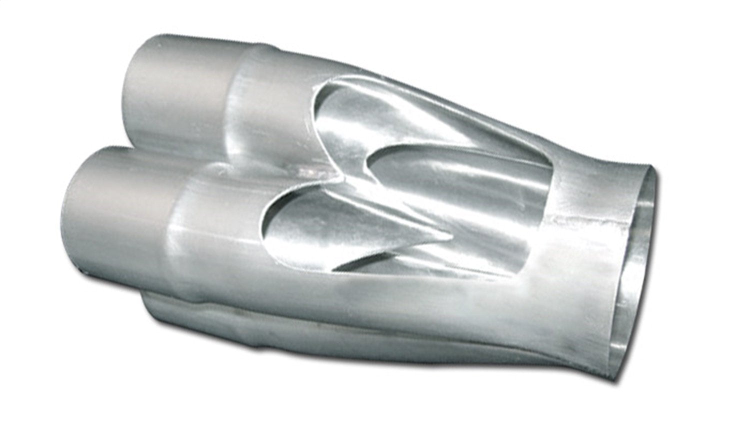 Power Vibrant Performance 10312 Exhaust Collector, Merge, 4-into-1, 2.125 in. Inlet Slipover I.D, 3.50 in. Merge Outlet O.D, 4.00 in. Transition Outlet O.D, 9.875" long, 304 Stainless Steel, each