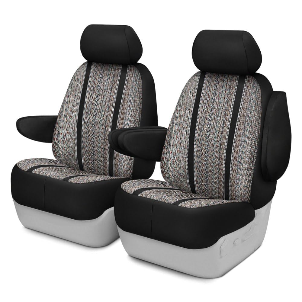Custom Fit Fia TR49-3 BLACK Front Seat Cover Bench Seat - Saddle Blanket, (Black)