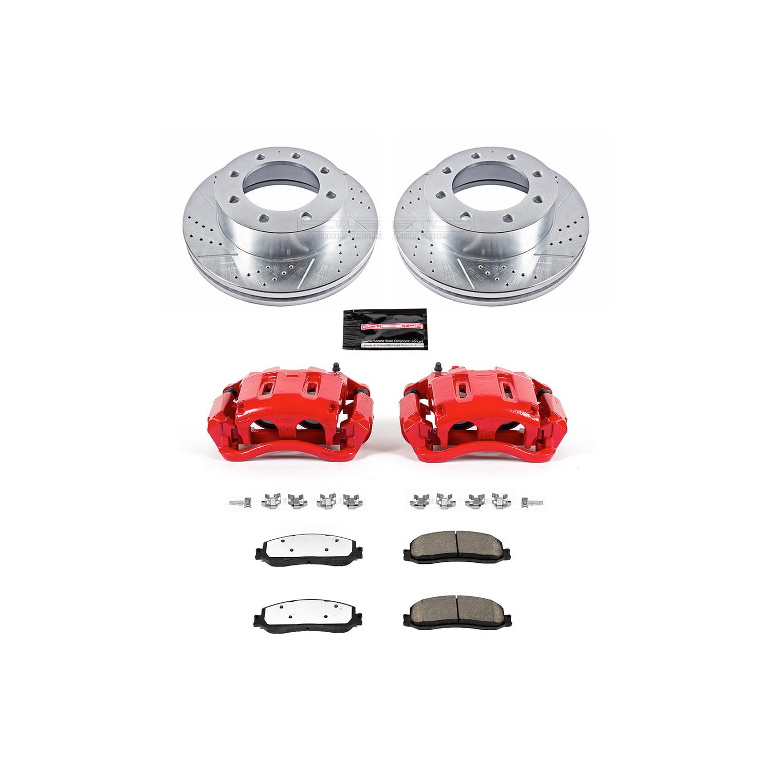 Power Stop 36 Brake Kit KC6545A with Caliper (Front Truck and Tow) 1 Pack For Ford F - 350 Super Duty 2012 [Vehicle Specific]