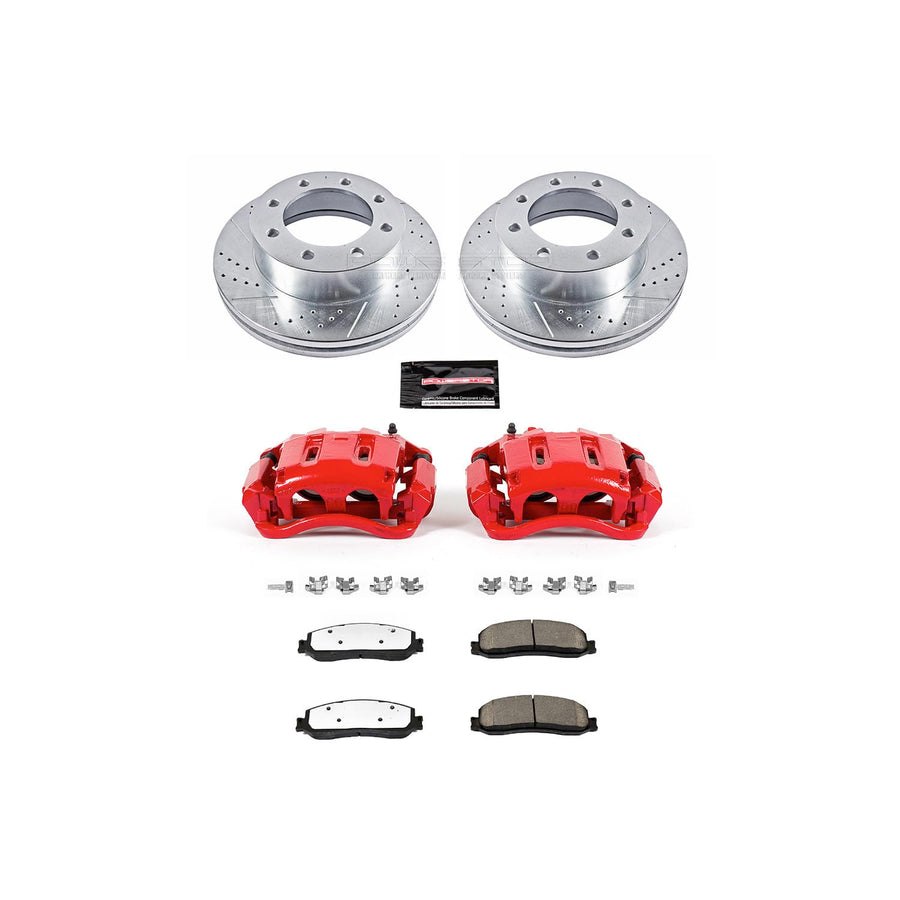 Power Stop 36 Brake Kit KC6545A with Caliper (Front Truck and Tow) 1 Pack For Ford F - 350 Super Duty 2012 [Vehicle Specific]