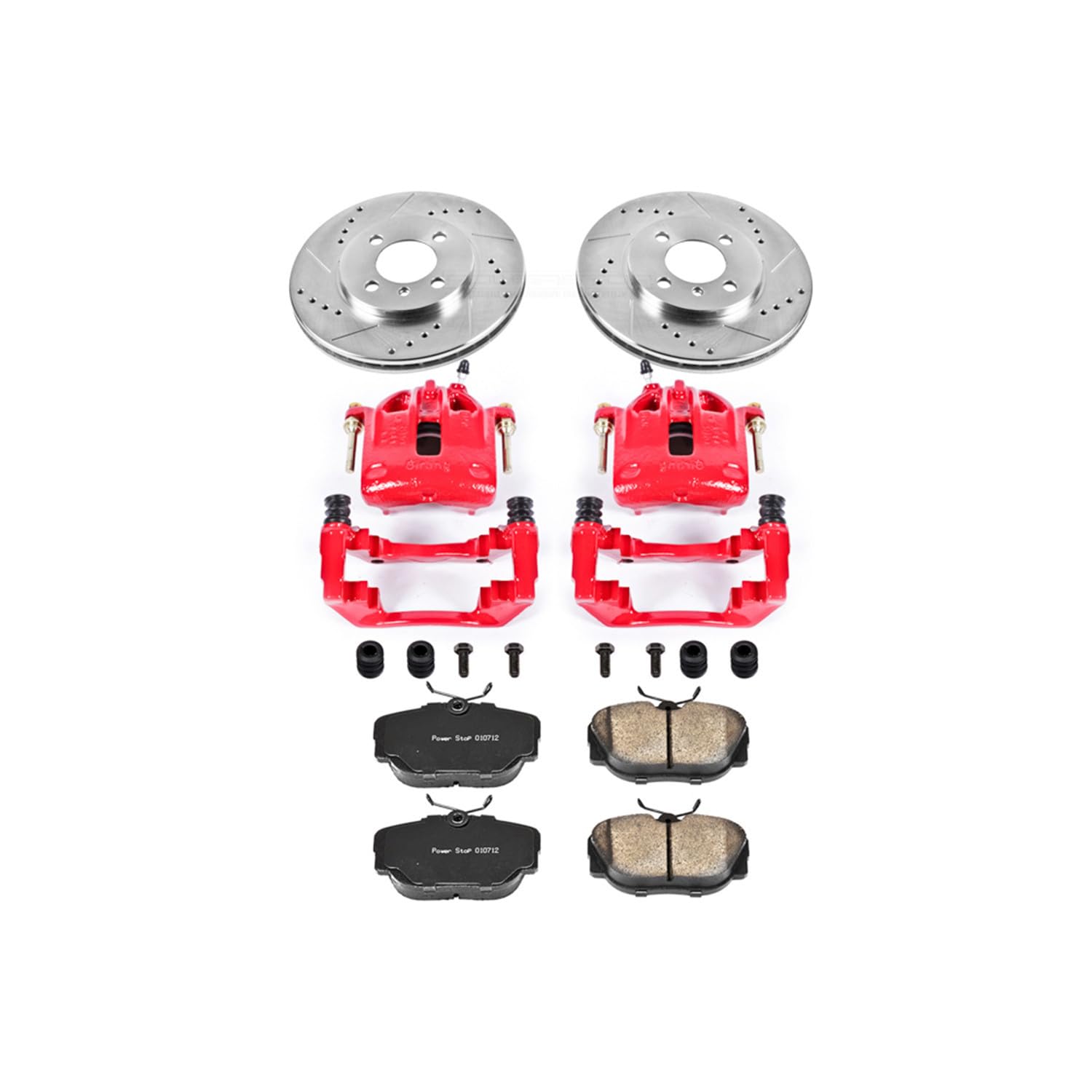 Power Stop 1-Click Performance Brake Kit KC3008 with Caliper and 1 Front Sensor Wire For BMW 318i, BMW 318is, BMW 325, BMW 325e, BMW 325es, BMW 325i, BMW 325iX, BMW 325is [Model Specific]