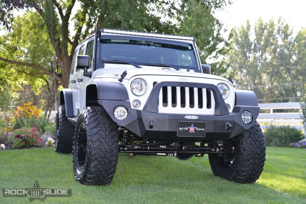 Jeep License Plate Mount for Front Rigid Series Bumper Bolt On Rock Slide Engineering