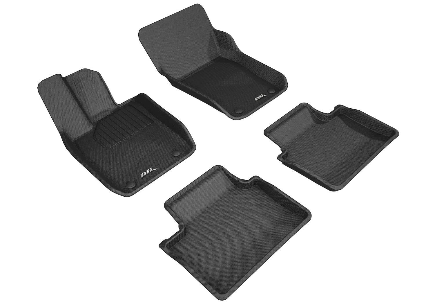 3D MAXpider Kagu Custom Fit Floor Mat (Black) Compatible with Porsche Panamera (971) 2017-2025 / Panamera E-Hybrid (971) 2020-2025 -R1 R2