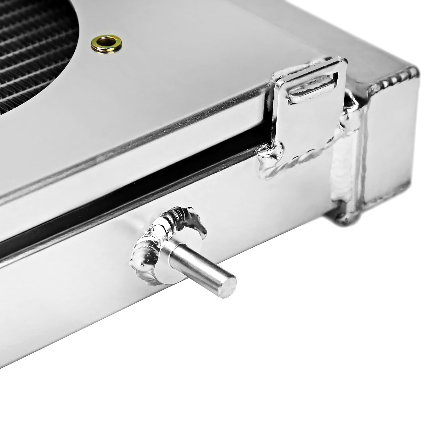 3 Row Radiator with Fan Shroud Spec-D Tuning Aluminum Compatible with 1991-2001 Jeep Cherokee