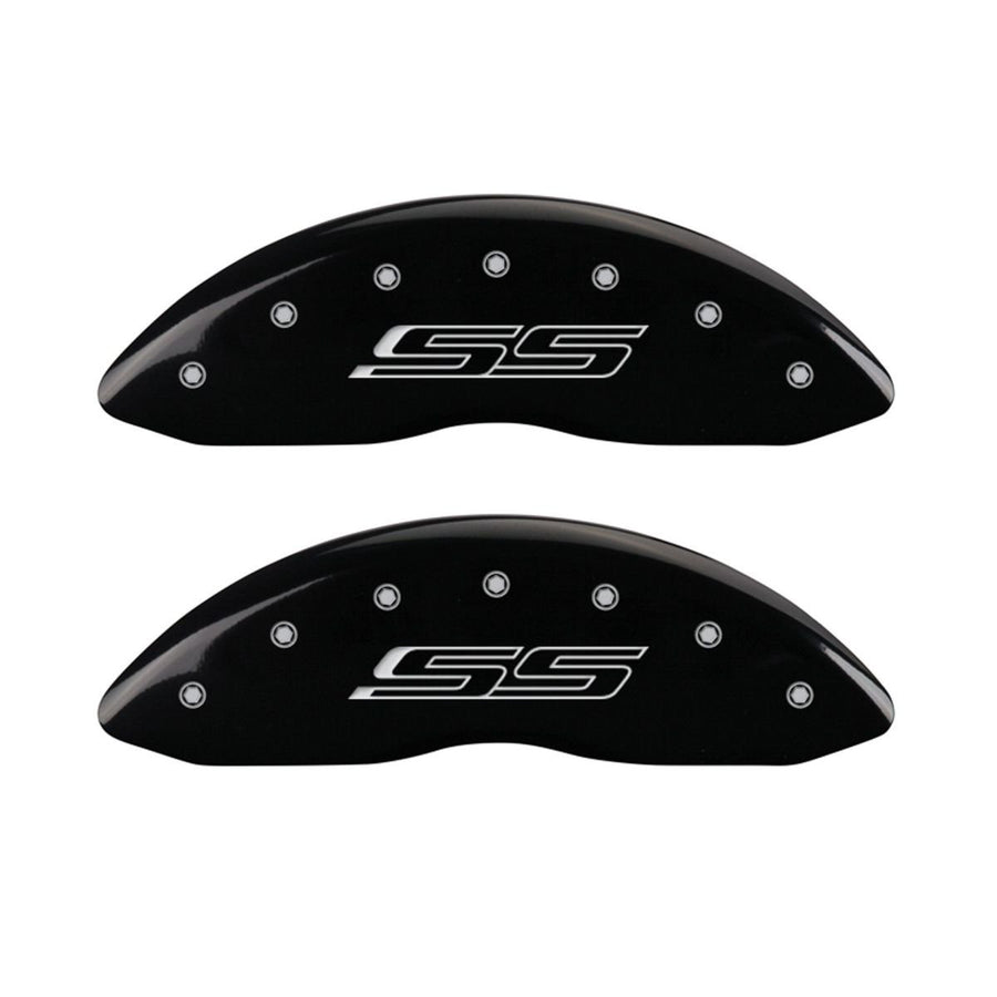 MGP Caliper Covers Generation 5 & Camaro Black 14036SSS5BK - Engraved Front & Rear44; Set of 4