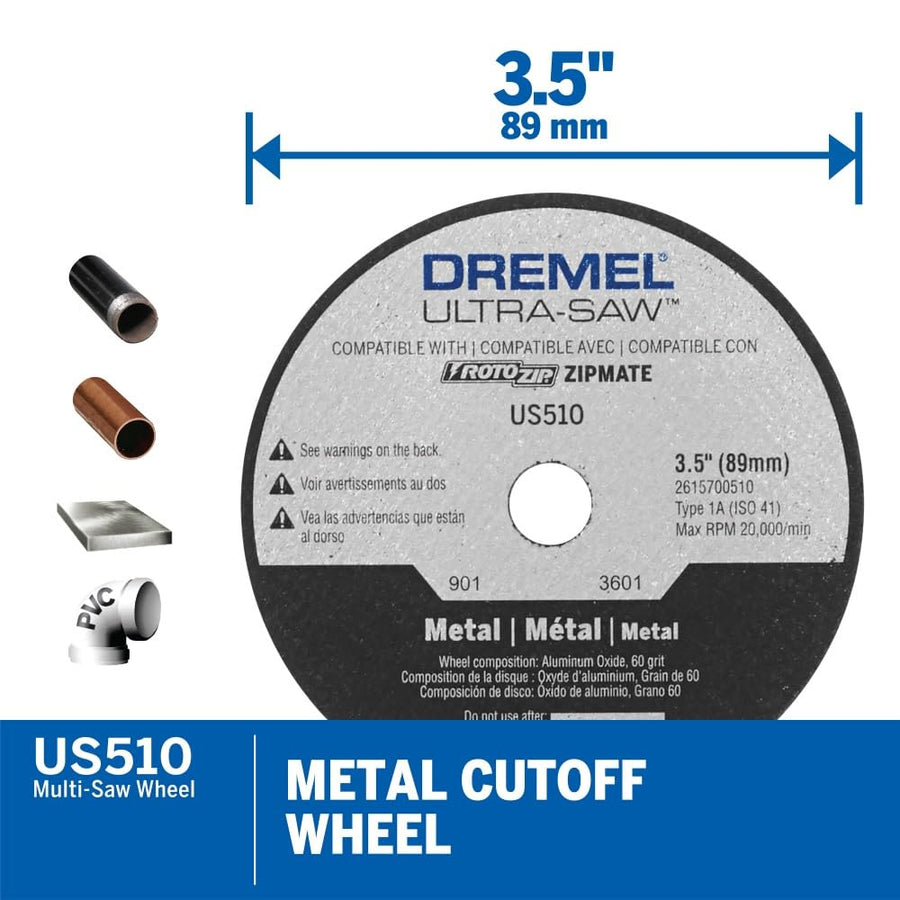 Dremel Ultra-Saw US510-01 4 in. Premium Carbide Wood and Plastic Cutting Wheel