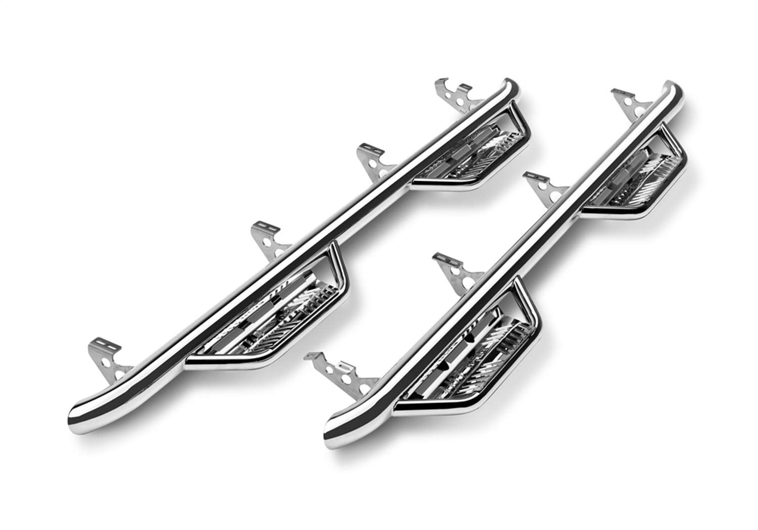 Podium Step N-Fab HPN0570CC-SS Polished Stainless Steel 3 in. Main Tube Diameter Step