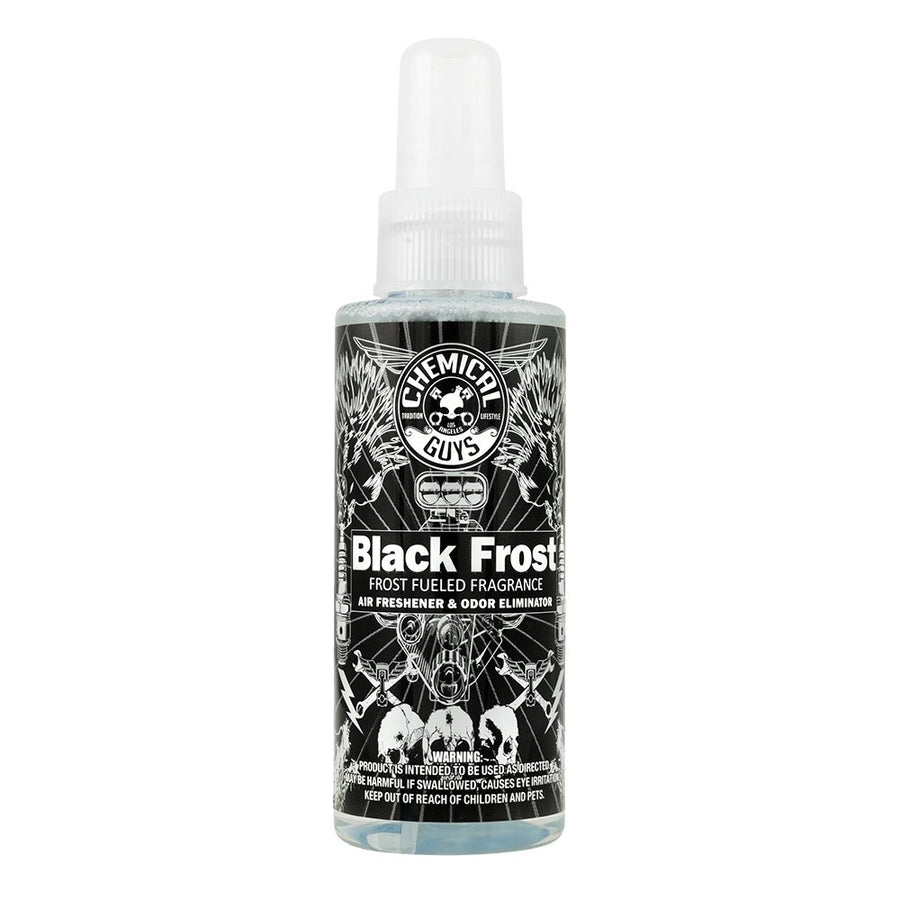 Chemical Guys Black Frost AIR_224_04 Air Freshener and Odor Eliminator, (Great for Cars, Trucks, SUVs, RVs, Home, Office, Dorm Room & More) 4 fl oz