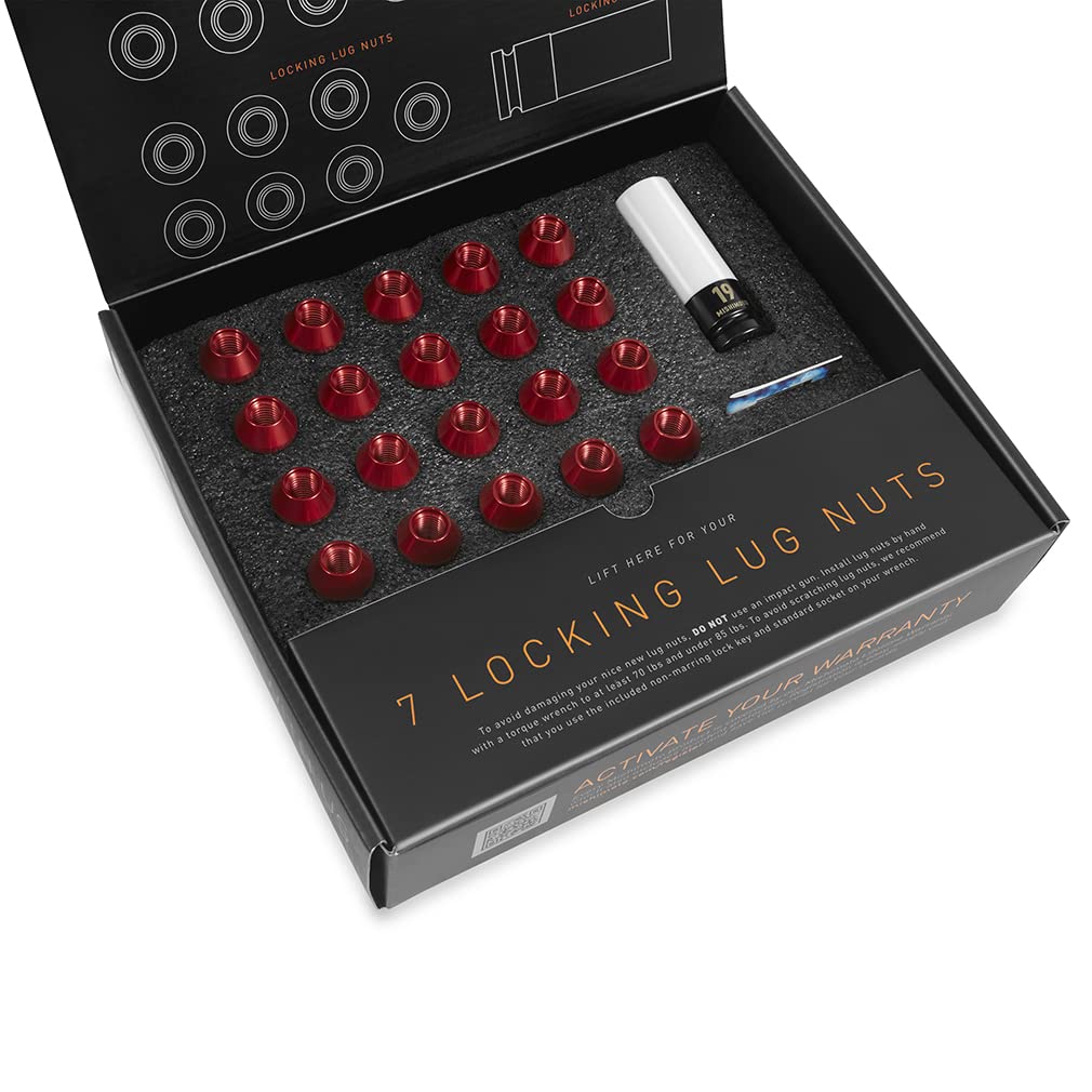 Mishimoto Locking Aluminum Lug Nuts, M12 X 1.5 Compatible with Ford Bronco 2021+