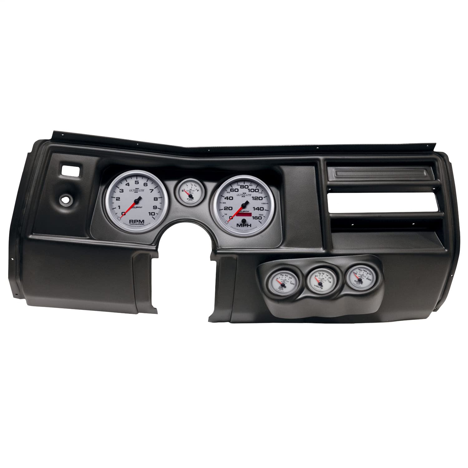 AutoMeter Dash Kit Direct Fit, (5" X2, 2 1/16" X4), Chevy Chevelle No Vent 69, Ultra-Lite Ii (2910-14)
