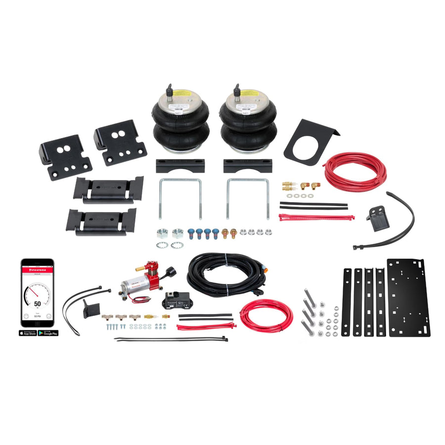 Firestone 2886 Airide All-In-One Wireless Rear Air Spring Kit fits 2013-2026 Ram 3500 4WD without Factory Air Assist | Up to 5,000 lbs Load Capacity | 5-100 PSI | Easy Installation