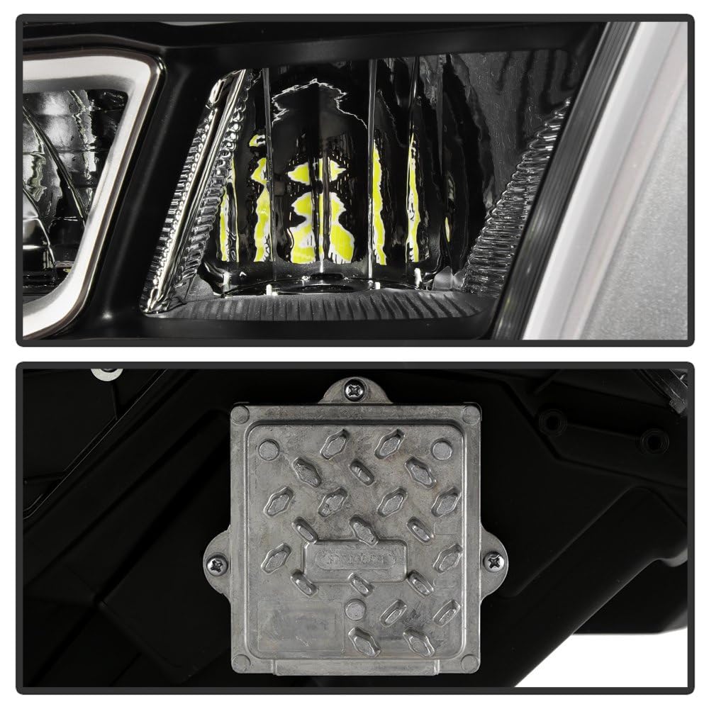 Dodge Ram 1500 19-22 Spyder (POE) Full LED w/DRL Chrome Bezel Headlight - OE Right