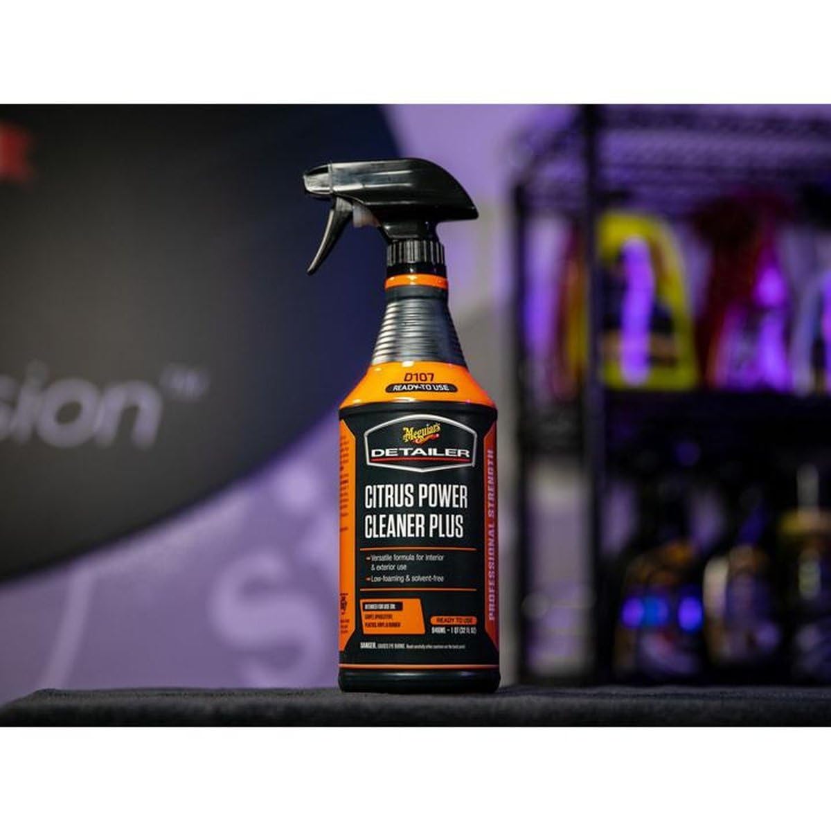 Citrus Power Cleaner Plus Meguiar's D107, All-Purpose Cleaner Car Interior Cleaner, Low-Foaming Interior Car Cleaner Removes Grease, Grime, and Stains - 32 oz Spray Bottle