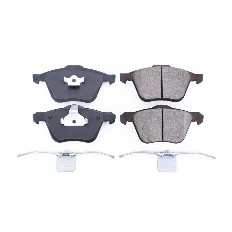 Power Stop Front Brake Kit For S60 Volvo 2008-09 | XC90 Volvo 2003-14 - Ceramic Brake Pads With Installation Hardware, 17-979