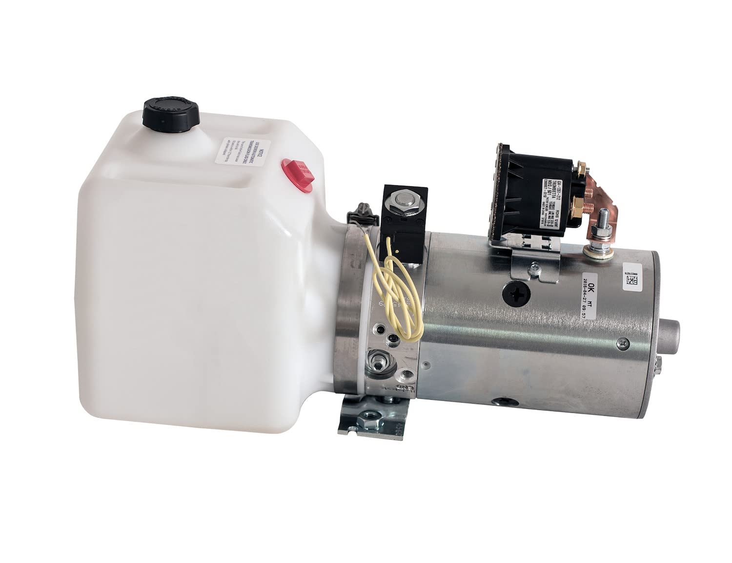 3-Way Buyers Products PU319 Hydraulic Power Unit-Electric Controls Horizontal 0.75 Gallon Poly Reservoir, Commonly Used With Snow Plows & Dump Body Trucks