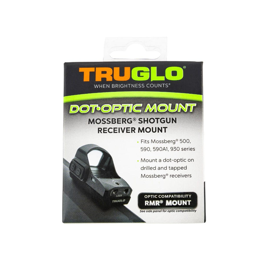 Shotgun Receiver Mount TRUGLO | Tactical Hunting Shooting Versatile Lightweight Durable Compact Dot Optic Steel Mount Plate | Hardware & Tools Included, Mossberg Receiver Mount, RMR Mount