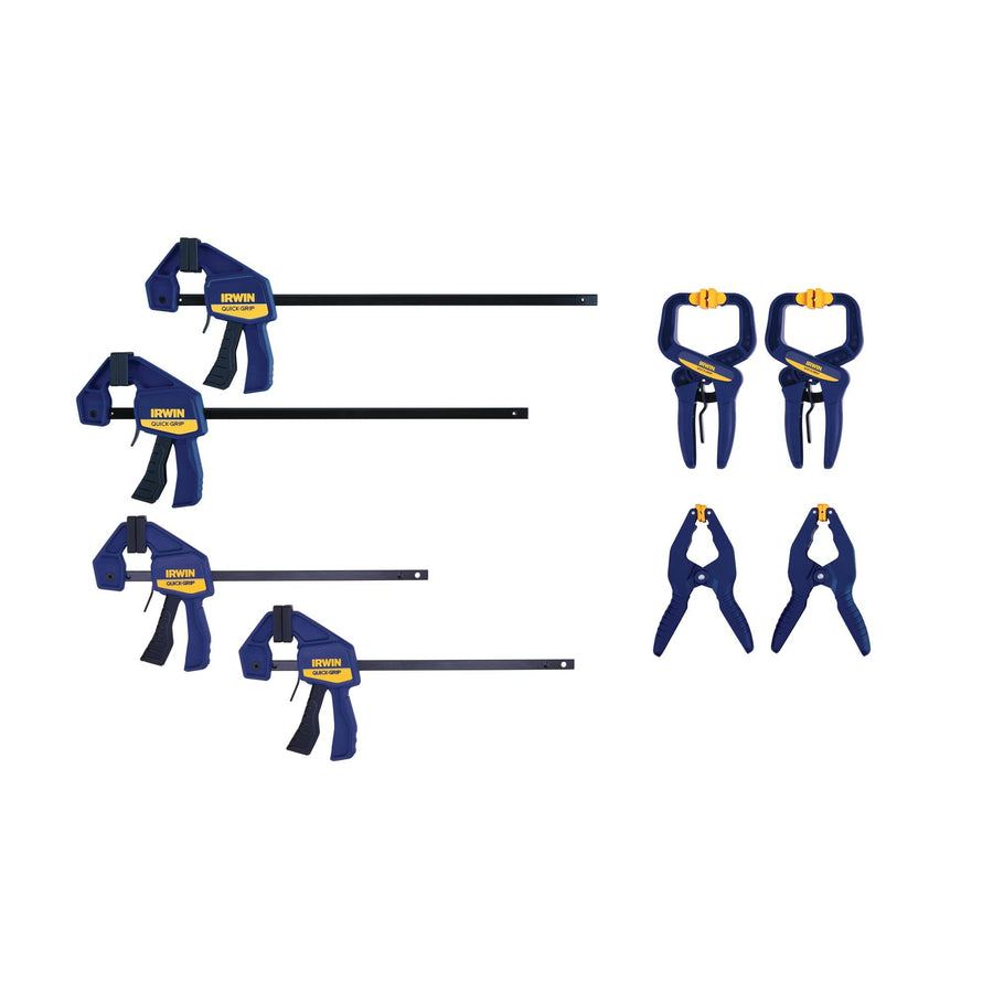 Quick-GRIP IRWIN Clamps for Woodworking, Quick Release Triggers, 6 Inch, 8 Piece Set (IRHT83220)