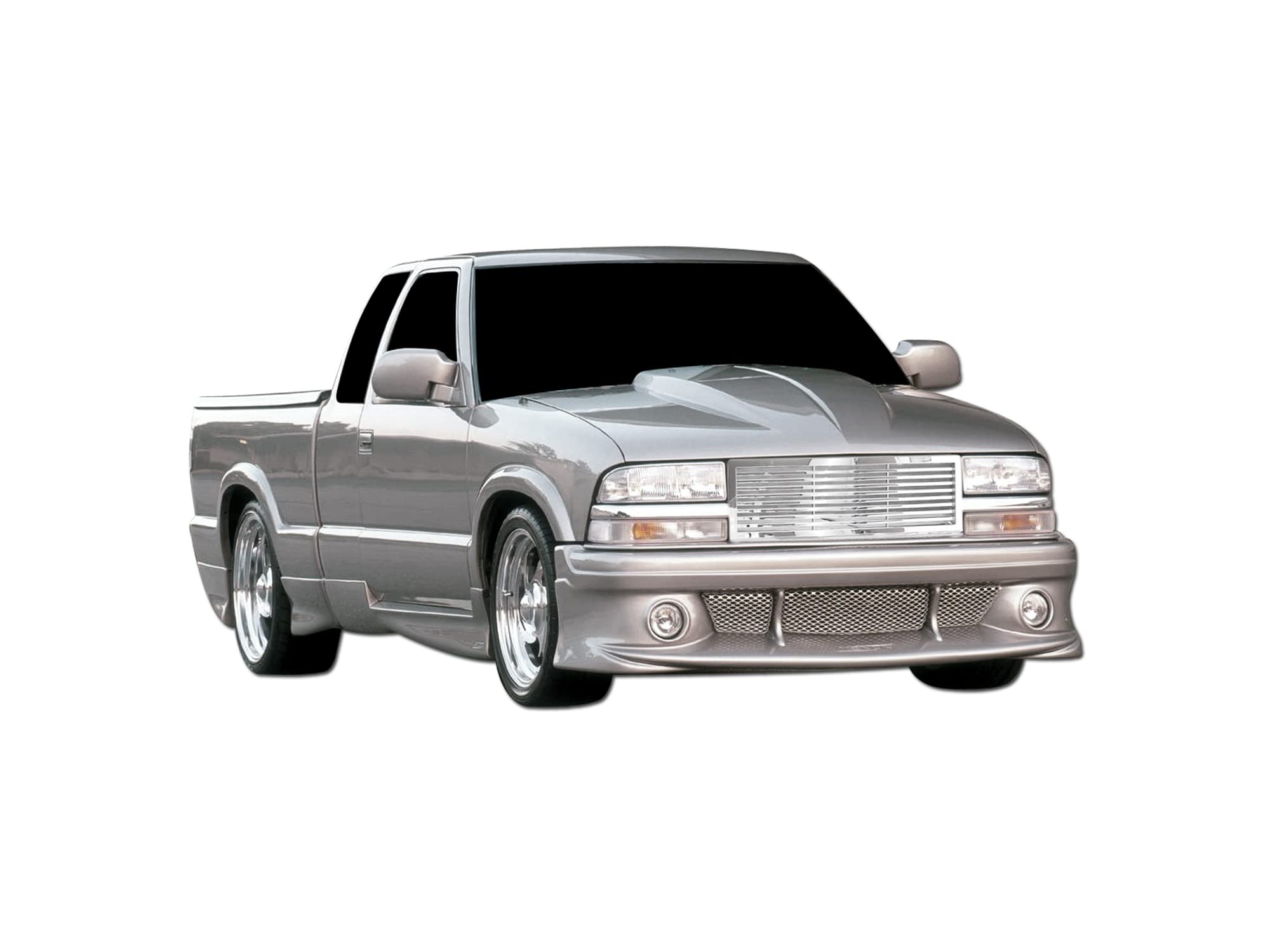 7147010 Armordillo USA Horizontal Front Hood Grille - Chrome Fits 1998-2004 Chevy Blazer