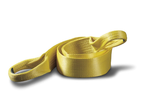 Nylon Webbing WARN 88995 Winch Tree Trunk Protector Rigging Strap, 15 Ton (30,000 lb) Capacity, 4" Width x 8' Length, Yellow