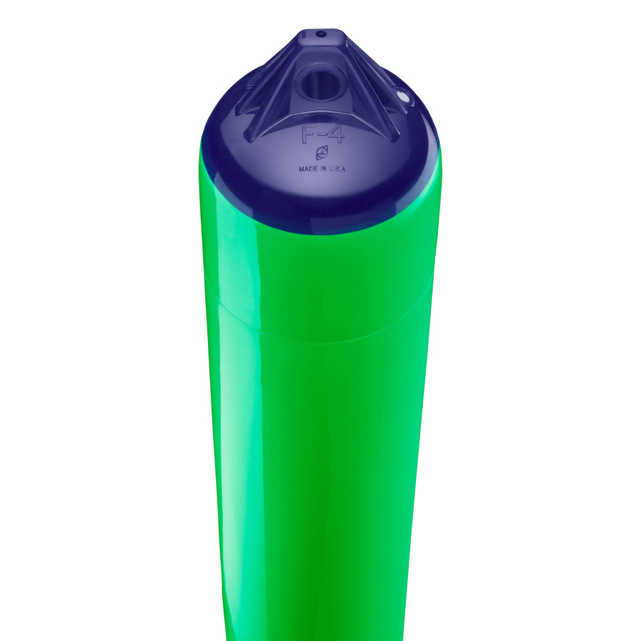 Polyform F-4 Standard Boat Fender F-Series Blue Ropehold - Green