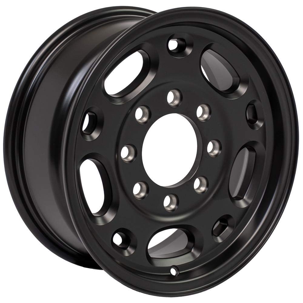 16 Inch OE Wheels CV82 Rim Fits Suburban 2500 Style 8x165.1 16x6.5 Satin Black - Hollander 5079 (1)