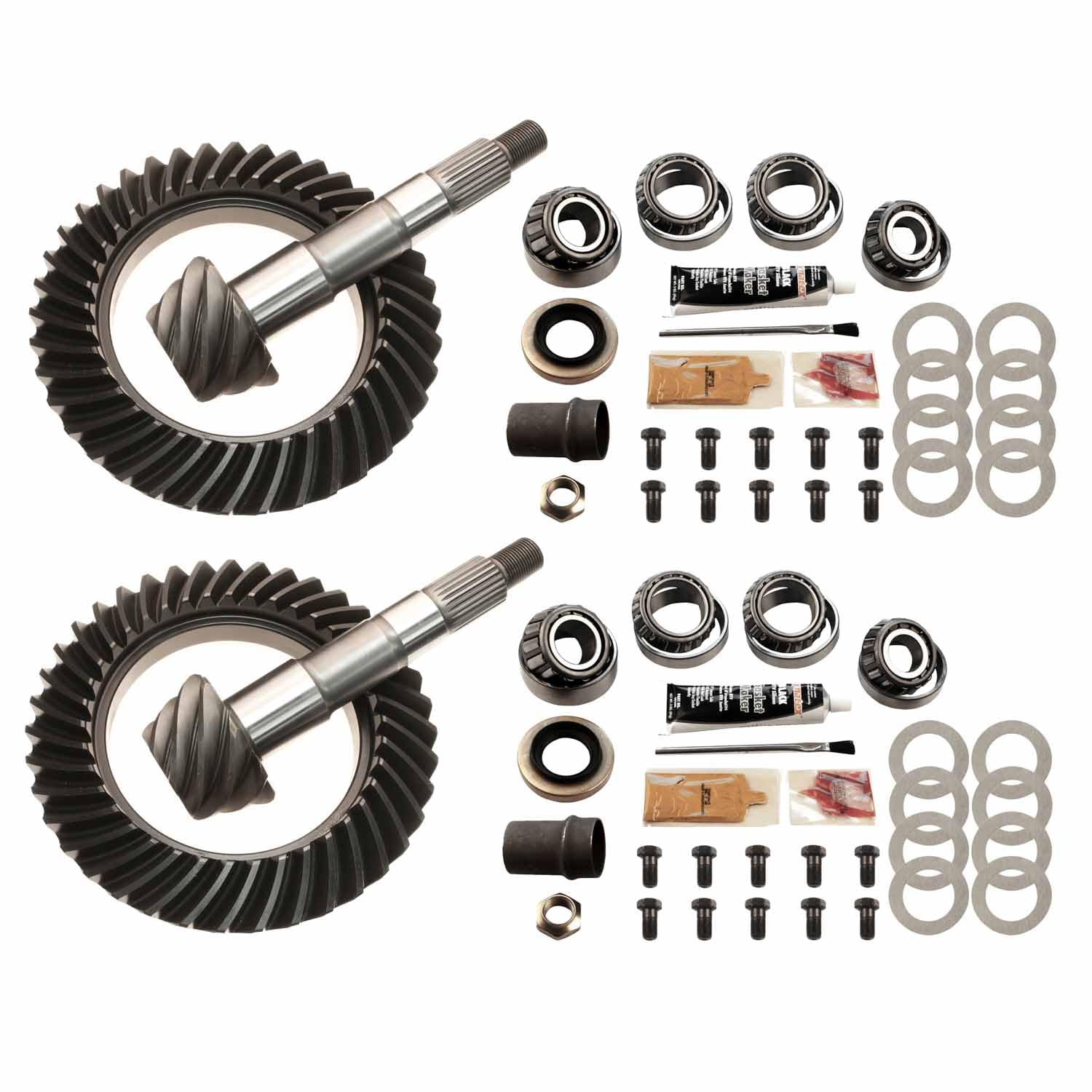 Motive Gear Differential Ring & Pinion MGK-503 Rebuild Install Kit For Toyota 8.0" Axle (4-Cylinder), Gear Ratio 5.29, 10-Bolt, 27 Spline, 7 Pinion & 37 Ring Tooth - Fits Toyota Pickup & 4Runner