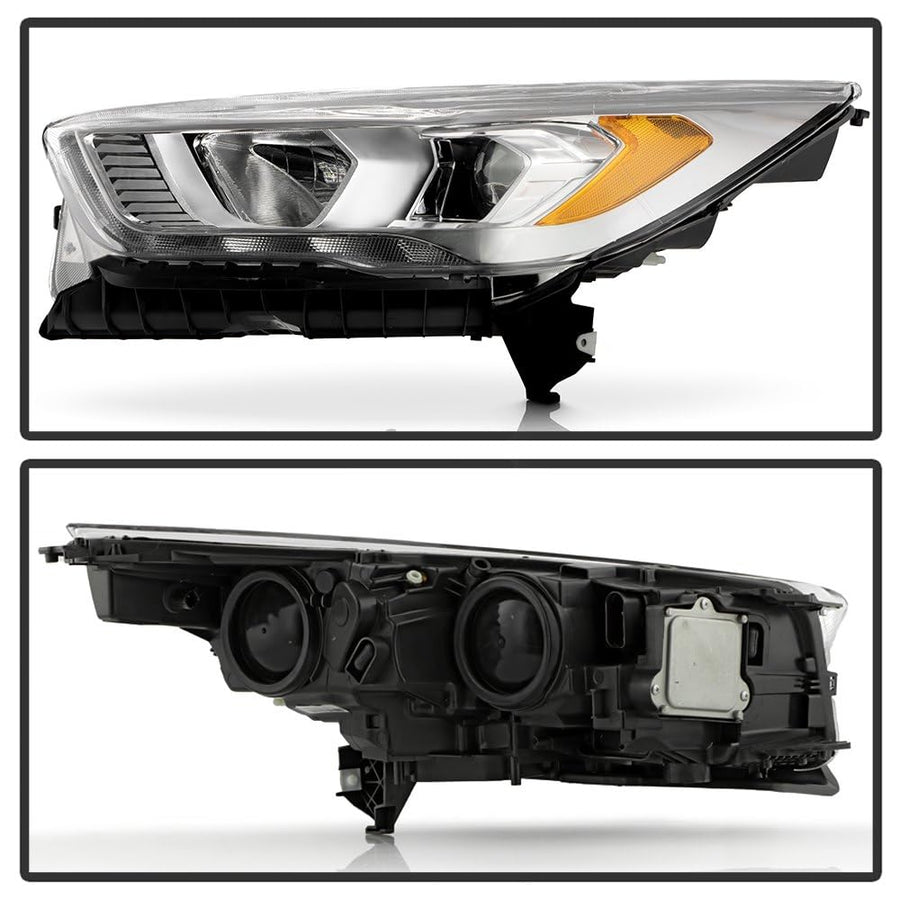 Ford Escape Spyder (POE) 17-19 w/LED DRL Chrome Bezel Headlight - OE Left