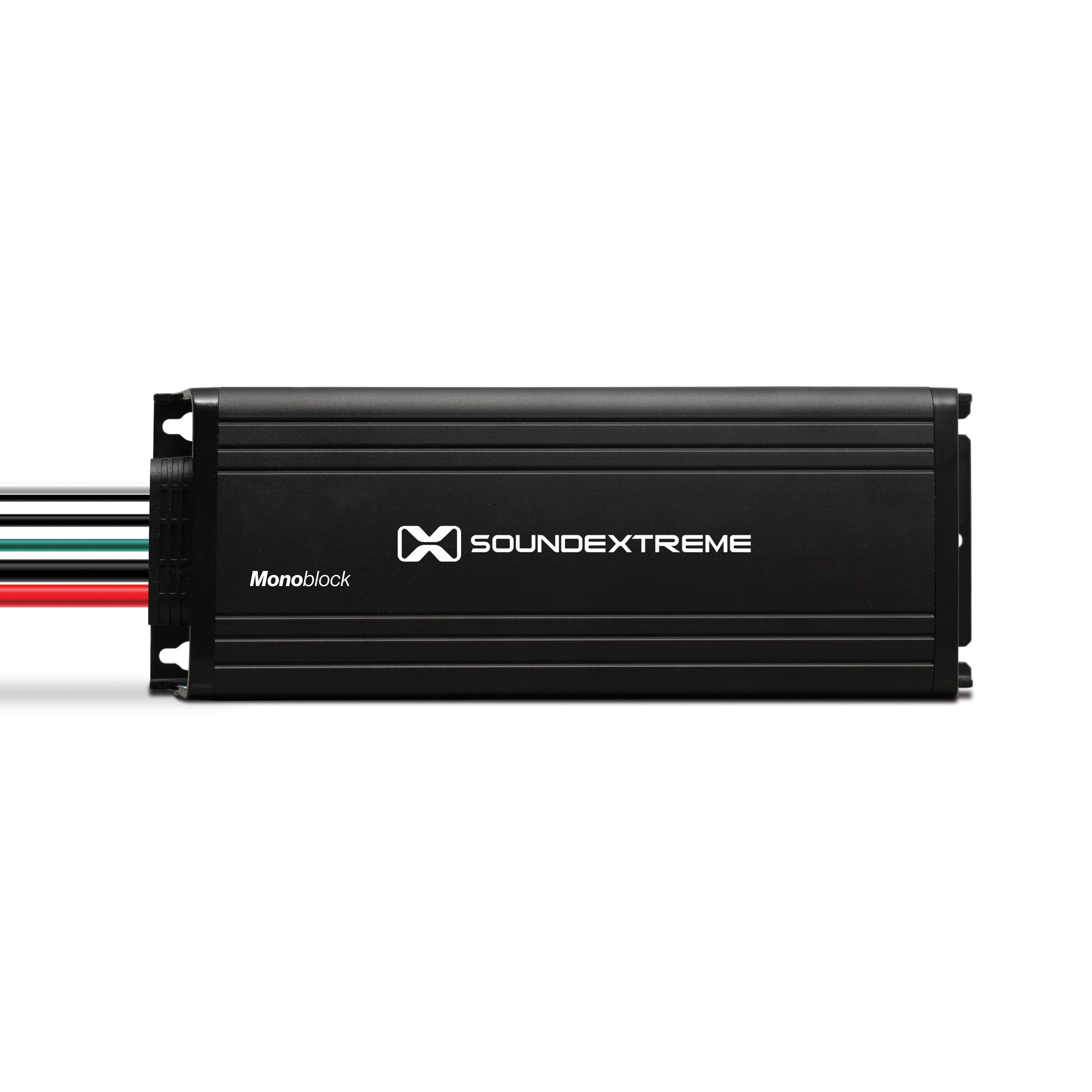 1-Channel Mono SoundExtreme by ECOXGEAR High Definition Amplifier Marine Grade Compact Powersports Class D 750W Peak Output Waterproof Dustproof