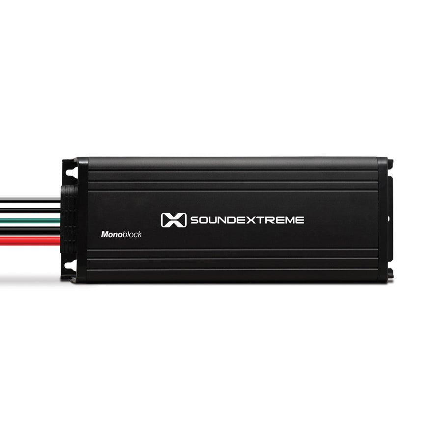 1-Channel Mono SoundExtreme by ECOXGEAR High Definition Amplifier Marine Grade Compact Powersports Class D 750W Peak Output Waterproof Dustproof