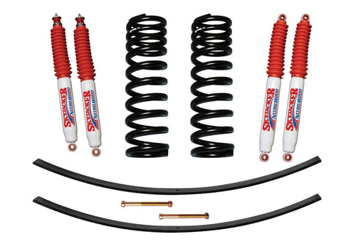 Suspension Lift Kit Skyjacker 172BK-N w/Shock Nitro Shocks 1.5-2 in. Lift Incl. Front Coil Springs Rear Add-A-Leafs Suspensio