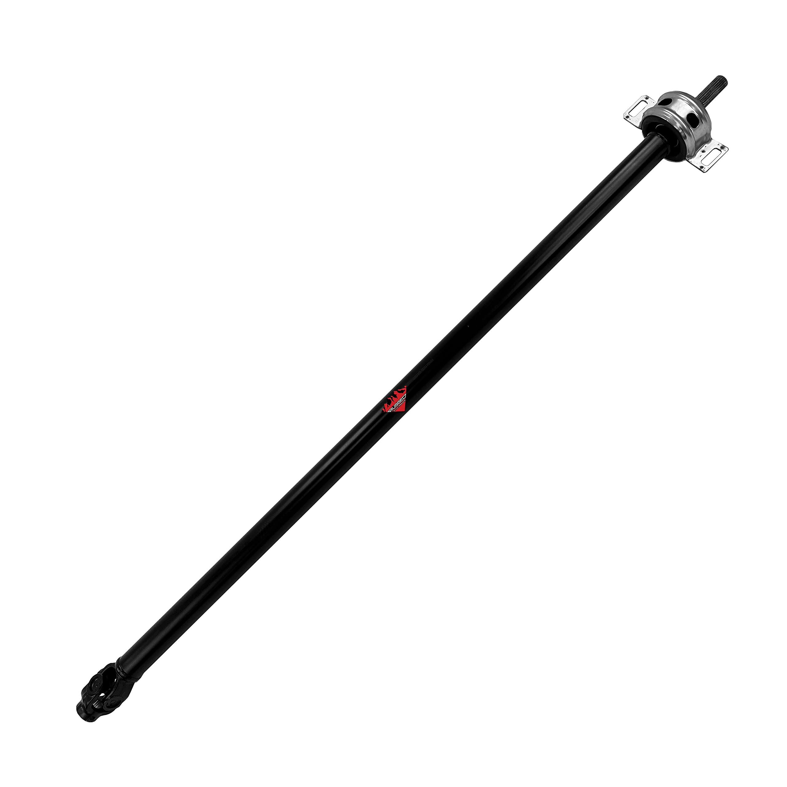 Front Rugged Propeller Shaft for (2018-21) Polaris RZR 1000/Turbo, In Heat Treated Carbon Steel & Powder Coated Black Shafts for Extreme Durability, U-Joints Greased Fittings OEM: 1334184