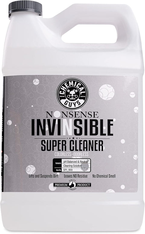 Chemical Guys All Surface Cleaner Nonsense Colorless & Odorless - Interior Cleaner, Safe for Vinyl, Rubber, Plastic, Carpet, and Upholstery, pH Balanced, Residue-Free, Unscented, 1 Gallon (128 fl oz)