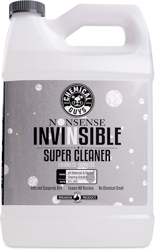 Chemical Guys All Surface Cleaner Nonsense Colorless & Odorless - Interior Cleaner, Safe for Vinyl, Rubber, Plastic, Carpet, and Upholstery, pH Balanced, Residue-Free, Unscented, 1 Gallon (128 fl oz)