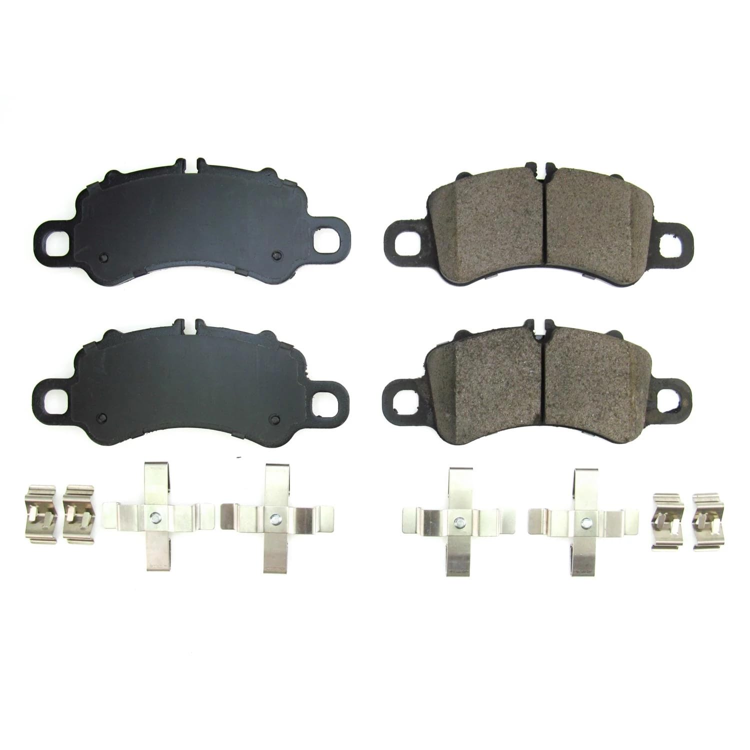 Power Stop Front Brake Kit For 718 Cayman 2017-21 | Porsche 718 Boxster 2017-21 |911 2017-19 |911 2022-24 - Ceramic Brake Pads With Installation Hardware, 17-1905