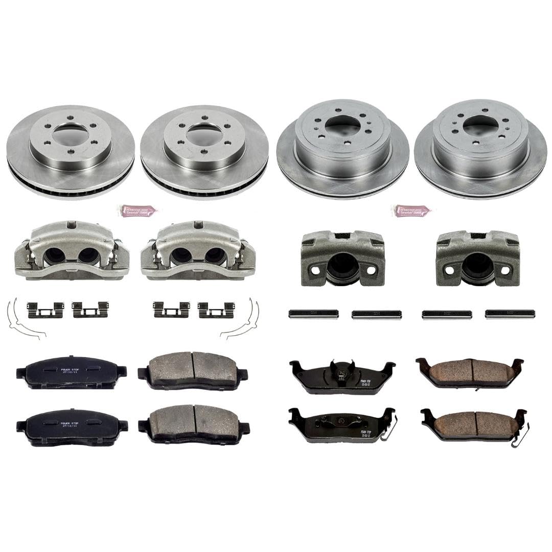 Power Stop KCOE1944 1-Click Autospecialty OE Replacement Brake Kit with Calipers For Ford F-150 2004 [Model Specific]