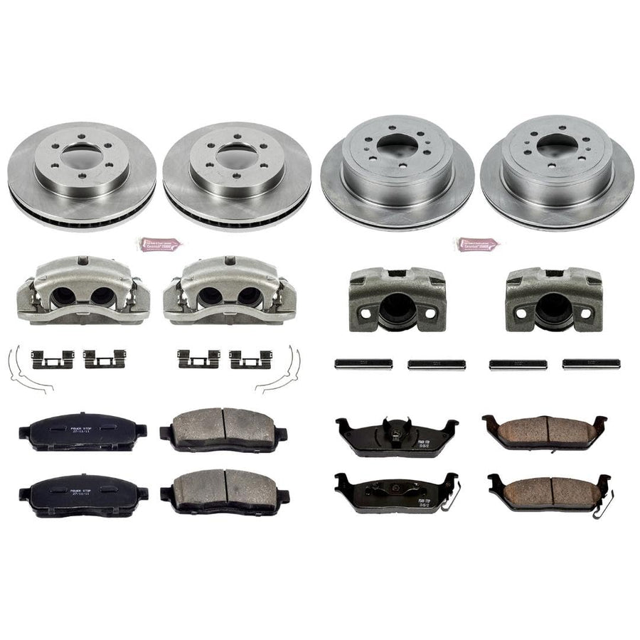Power Stop KCOE1944 1-Click Autospecialty OE Replacement Brake Kit with Calipers For Ford F-150 2004 [Model Specific]