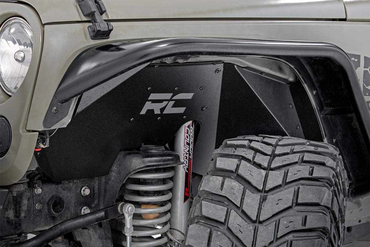 Rough Country Inner Front Fenders for Jeep Wrangler JK (2007-2018) - Set of 2