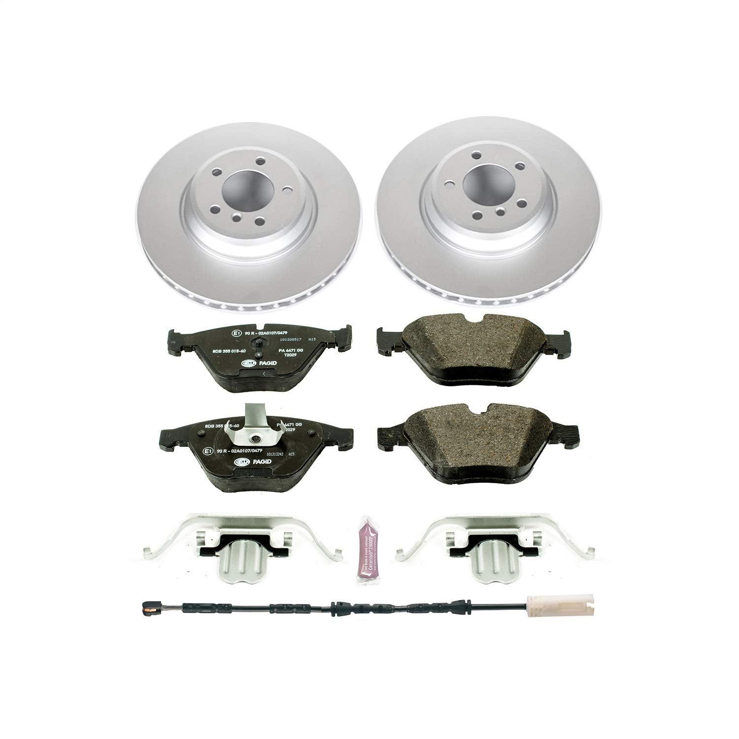 Power Stop ESK6055 Euro-Stop Front Brake Kit For BMW 335d 2011, BMW 335i 2011-2013, BMW 335i xDrive 2013, BMW 335is 2011-2013 [Model Specific]