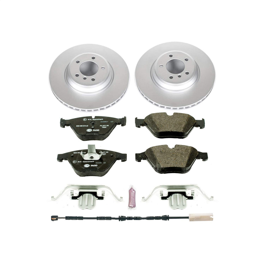 Power Stop ESK6055 Euro-Stop Front Brake Kit For BMW 335d 2011, BMW 335i 2011-2013, BMW 335i xDrive 2013, BMW 335is 2011-2013 [Model Specific]