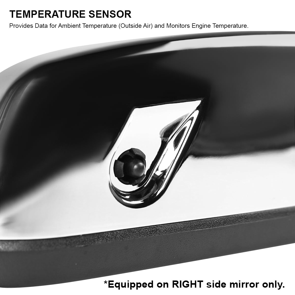 Spec-D Tuning Chrome Power Heated LED Smoke Signal w/Temp Sensor Towing Mirrors Compatible with 2014-2018 Chevy Silverado GMC Sierra Left + Right Pair