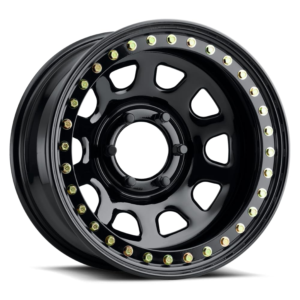Daytona Rock RACELINE Gloss Black 17X9.5 5X5.5 (3.5" BS)