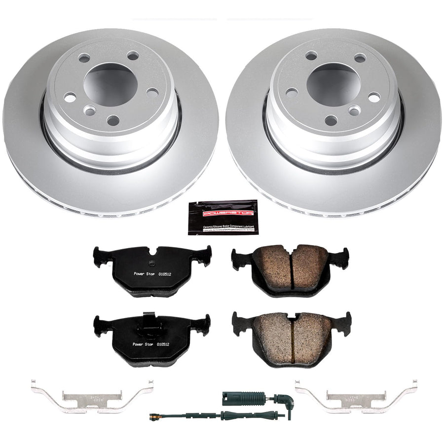 Power Stop Z23 CRK5734 Rear Evolution Geomet Coated Brake Kit For BMW X5 2002-2006 [Model Specific]