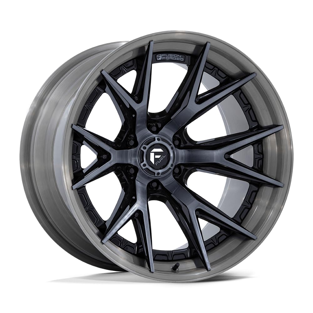 FUEL OFF-ROAD 22X12 FC402 CATALYST 6X135 4.77-44mm GLOSS BLACK WITH BRUSHED GRAY TINT FACE & LIP - FC402BT22126344N