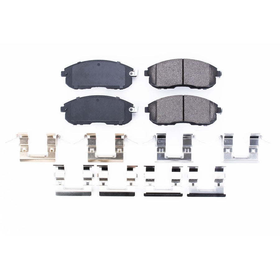 Power Stop Brake Kit Front For Infiniti G35 2003-05 |Nissan 350Z 2003-05 |Altima 2007-13 |Juke 2011-17 |Maxima 1999-01 |Nissan Sentra 2007-10 - Ceramic Brake Pads With Installation Hardware, 17-815