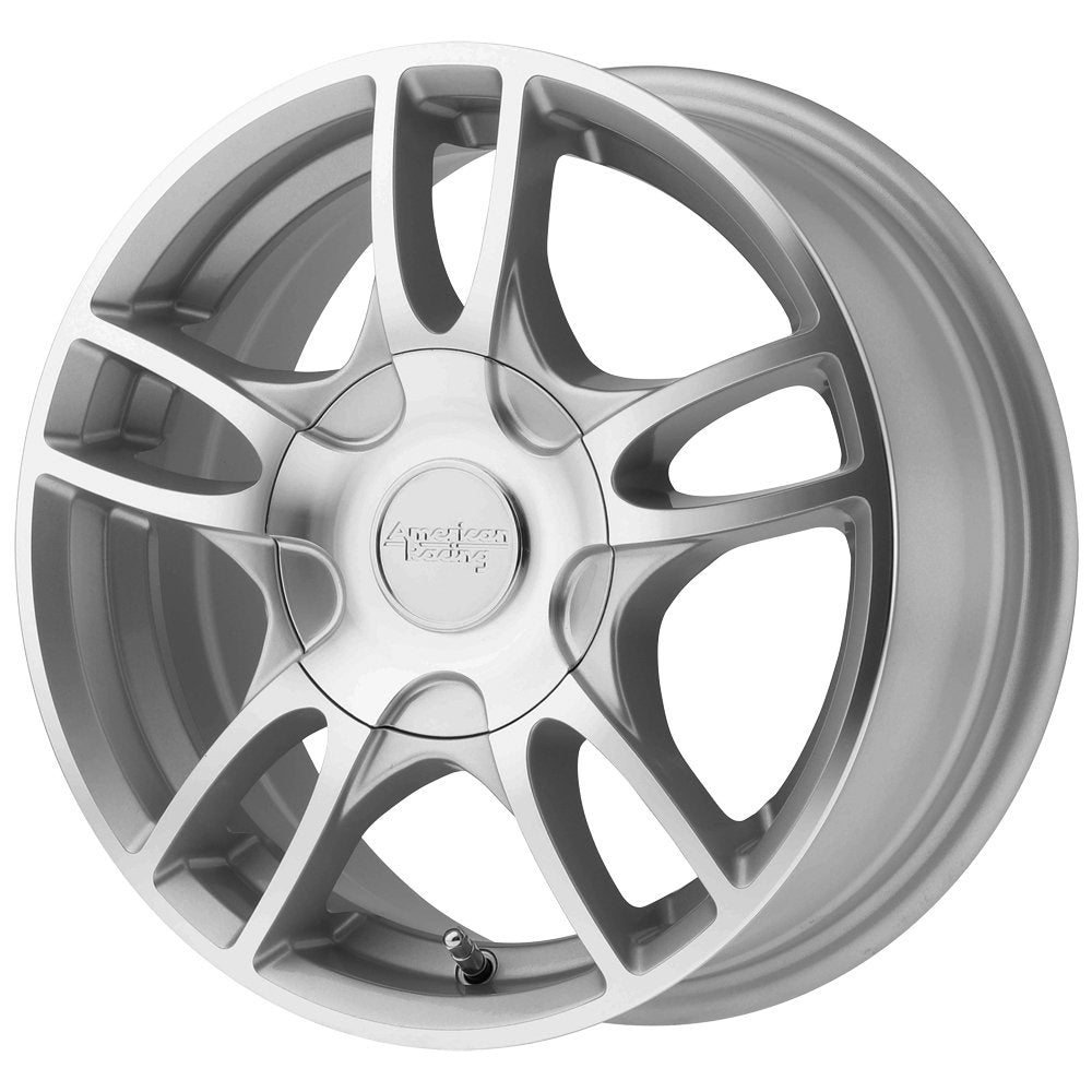Estrella 2 AMERICAN RACING 14x6 5x100.00/5x114.30 Silver MACHINED (35 mm) Offset Part# (AR91946031435)