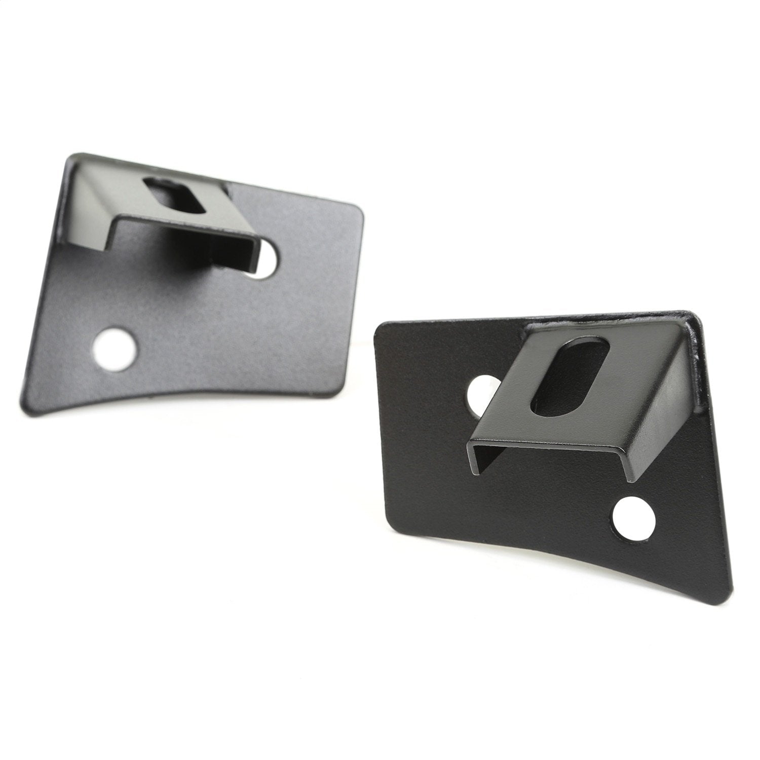 Light Mount Bracket Kit, Windshield, Rugged Ridge | Textured Black | 11027.04 | Fits 2007-2018 Jeep Wrangler JK