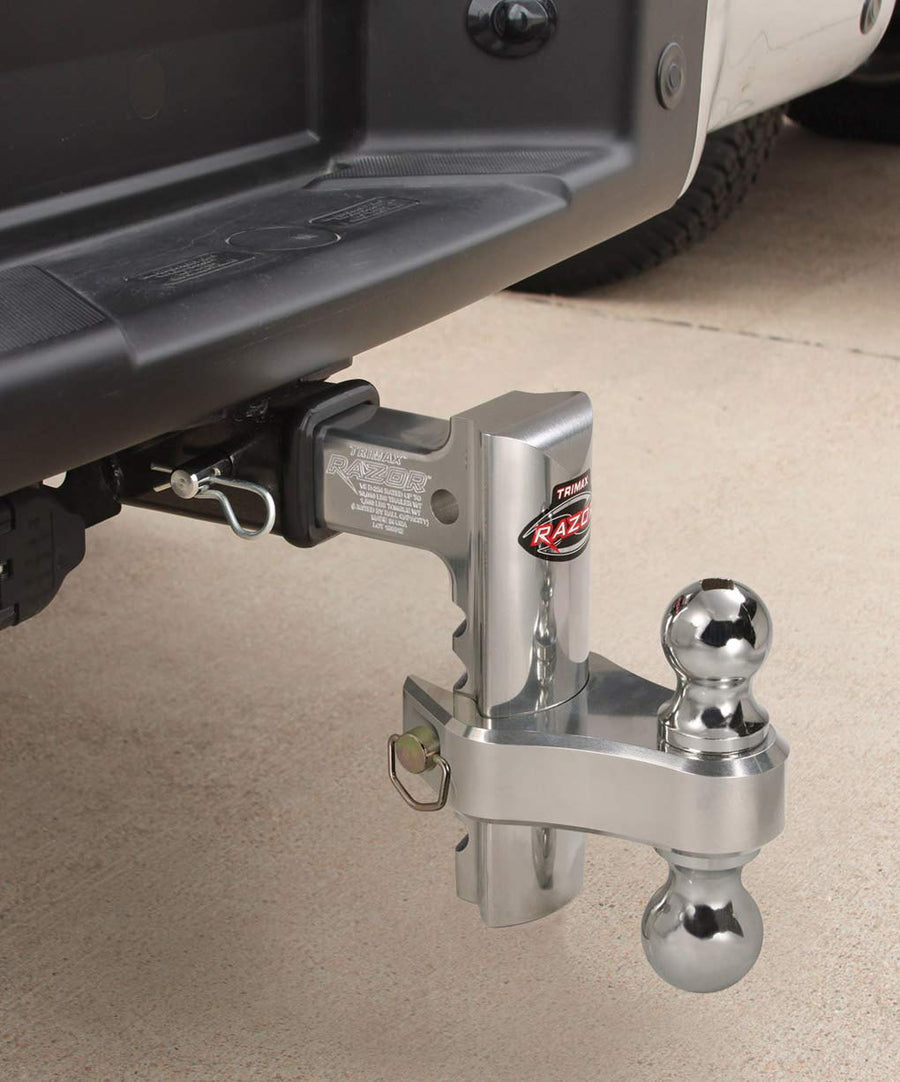 Trimax 4" TRZ4ALRP Aluminum Drop Hitch-Dual Ball Included Pin & Clip