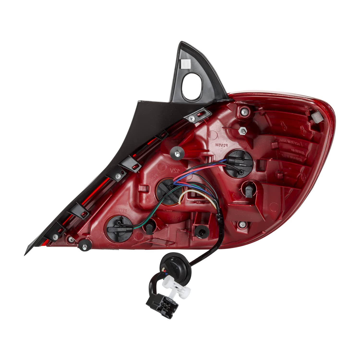 Left TYC Tail Light Assembly Compatible with 2007-2012 Nissan Versa