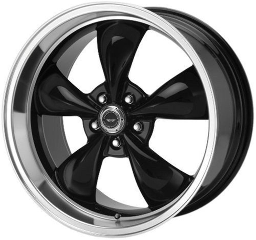 AR105 TORQ THRUST M American Racing 17X9 5X4.75 6.77 45mm GLOSS BLACK MACHINED LIP - AR105M7961B