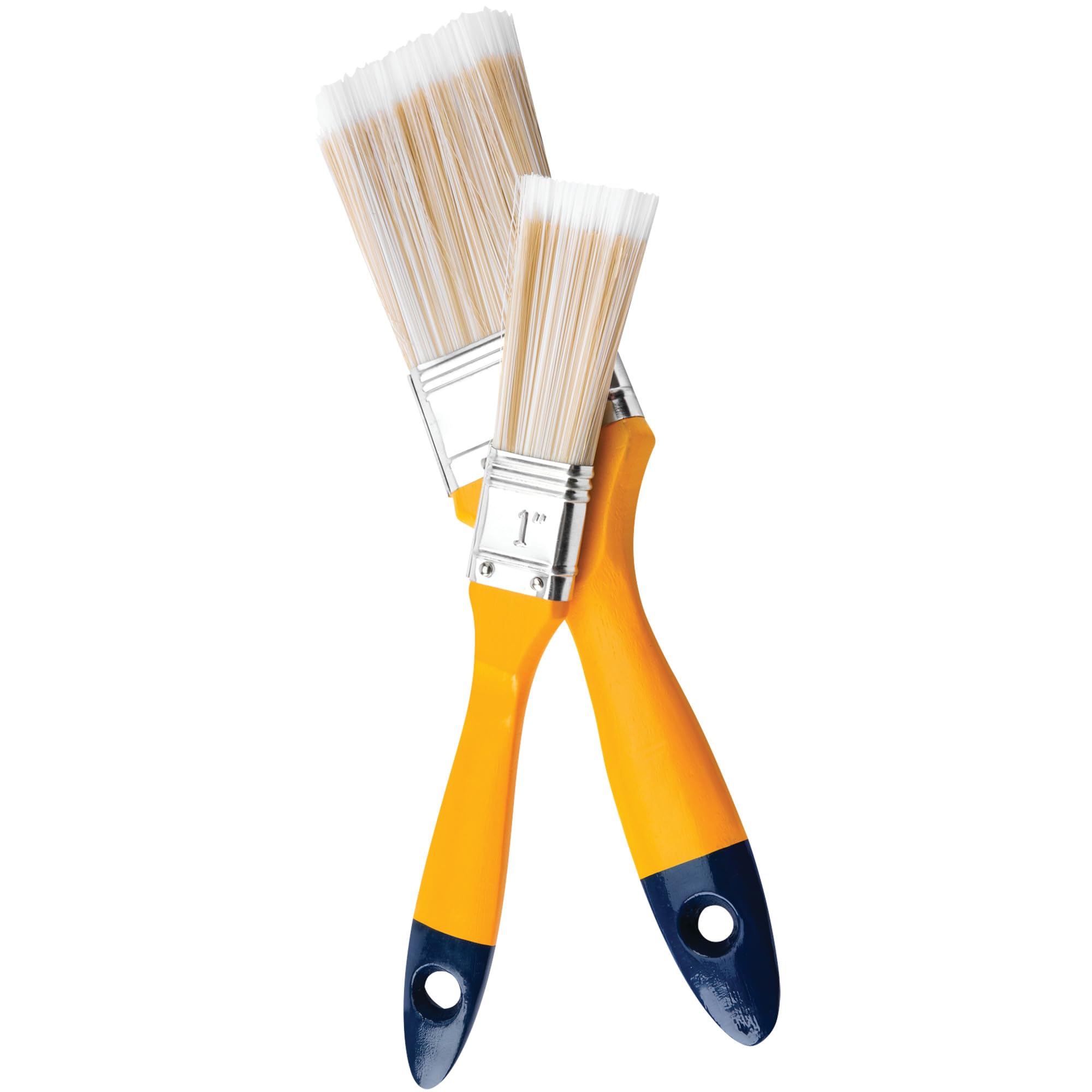 Durable Plastic Handled Brush Set Performance Tool 1119 with 1-Inch and 2-Inch Wide Brushes, Ideal for Automotive, Industrial, and Home Use